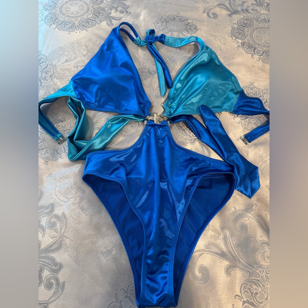 Blue One Piece Swimsuit